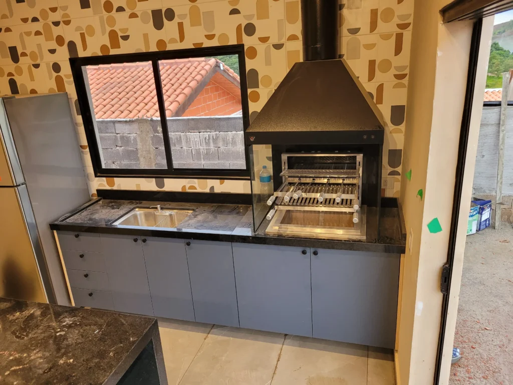 churrasqueira gourmet moderna sob medida em Diadema Sao Paulo